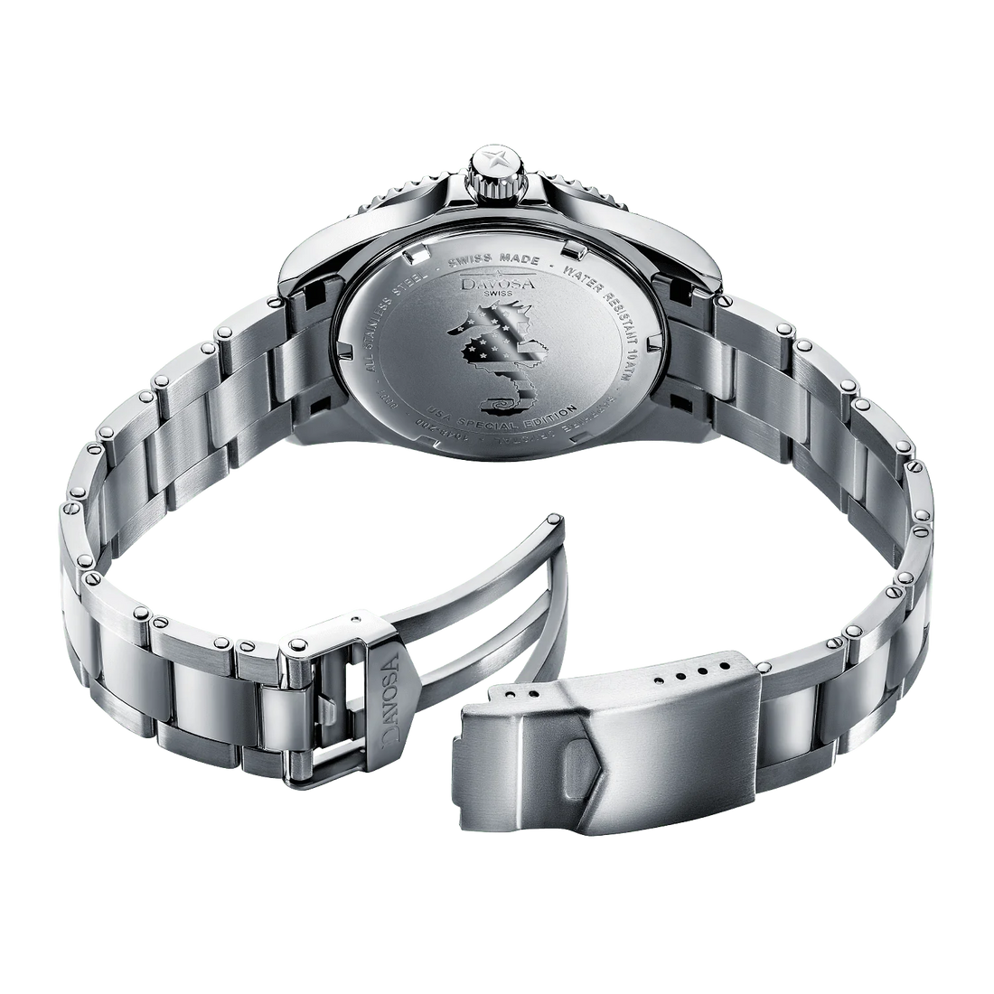 Ternos Sixties Seahorse Swiss-Made 40mm Golden touch Sapphire Crystal Unisex Wristwatch 16152591 Special US Edition 100 units only