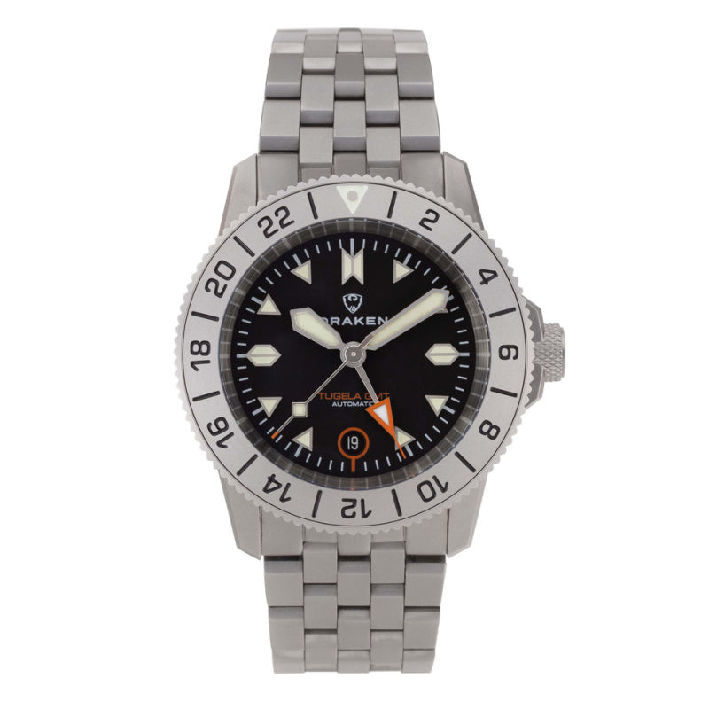 Tugela GMT - Black / Steel Bezel