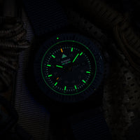 P69 Black Stealth Blue Swiss-Made Tritium Watch 109856