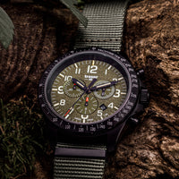 P67 Officer Pro Chronograph Green Swiss-Made Tritium Watch 109463