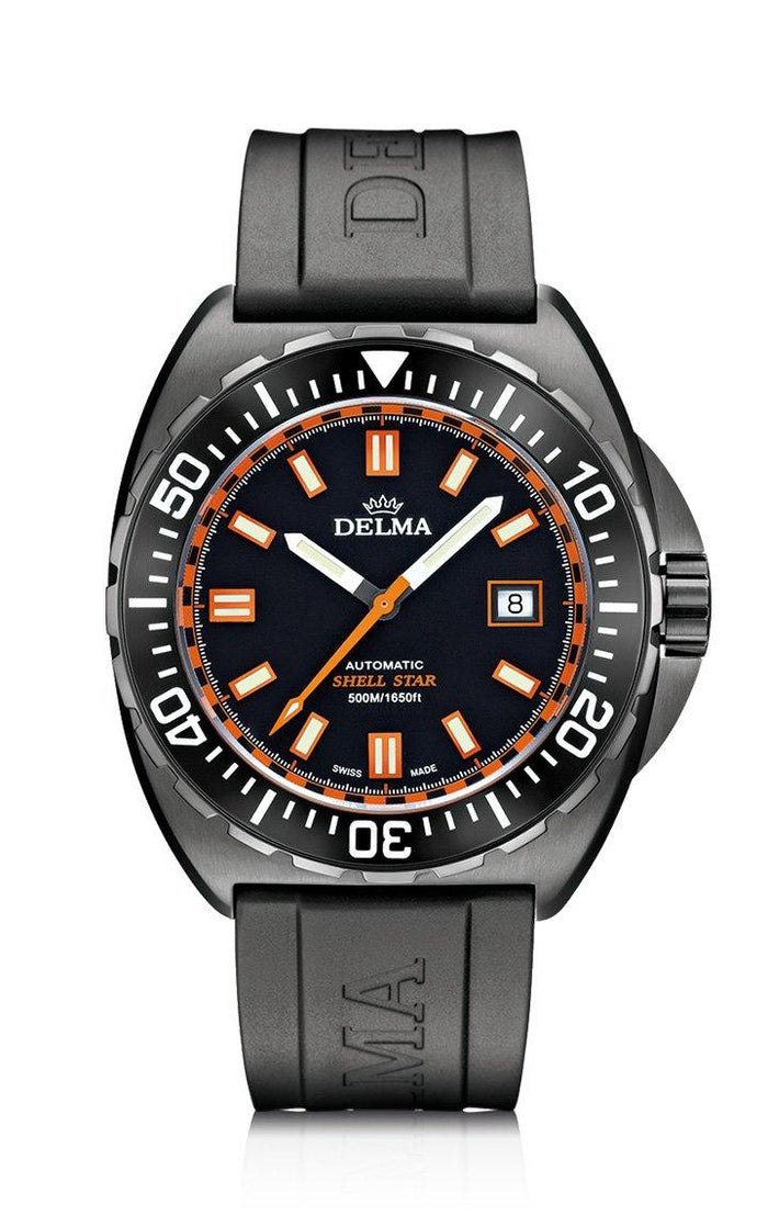 Delma Shellstar Automatic Black Tag