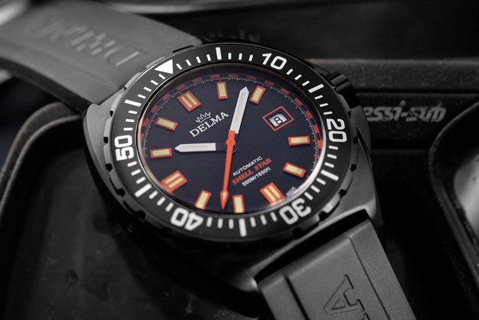 Delma Shellstar Automatic Black Tag