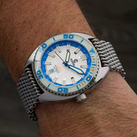 Ocean Crawler Core Diver Springtime Full Lume Blue (2 Straps Included)
