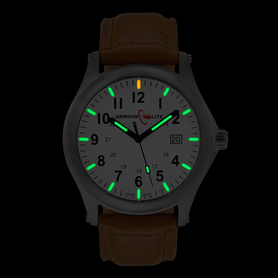ArmourLite Field Series AL126 Swiss Made Tritium Illuminated Watch with Shatterproof Armourglass