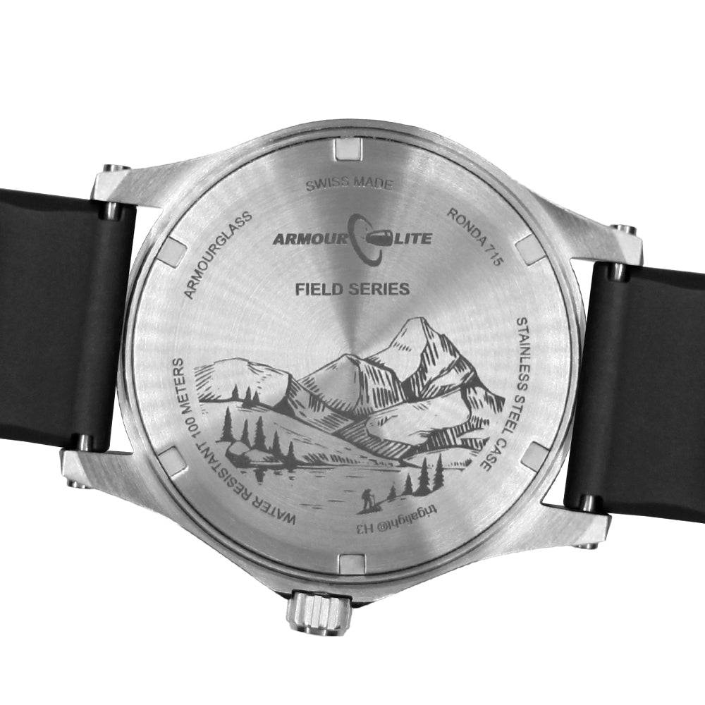 ArmourLite Field Series AL132 Swiss Made Tritium Illuminated Watch with Shatterproof Armourglass