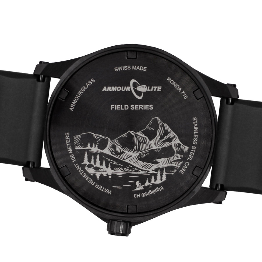 ArmourLite Field Series AL134 Swiss Made Tritium Illuminated Watch with Shatterproof Armourglass