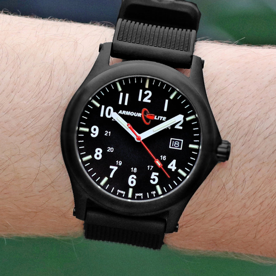 ArmourLite Field Series AL134 Swiss Made Tritium Illuminated Watch with Shatterproof Armourglass