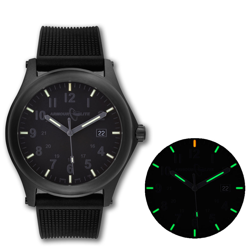 ArmourLite Field Series AL135 Swiss Made Tritium Illuminated Watch with Shatterproof Armourglass