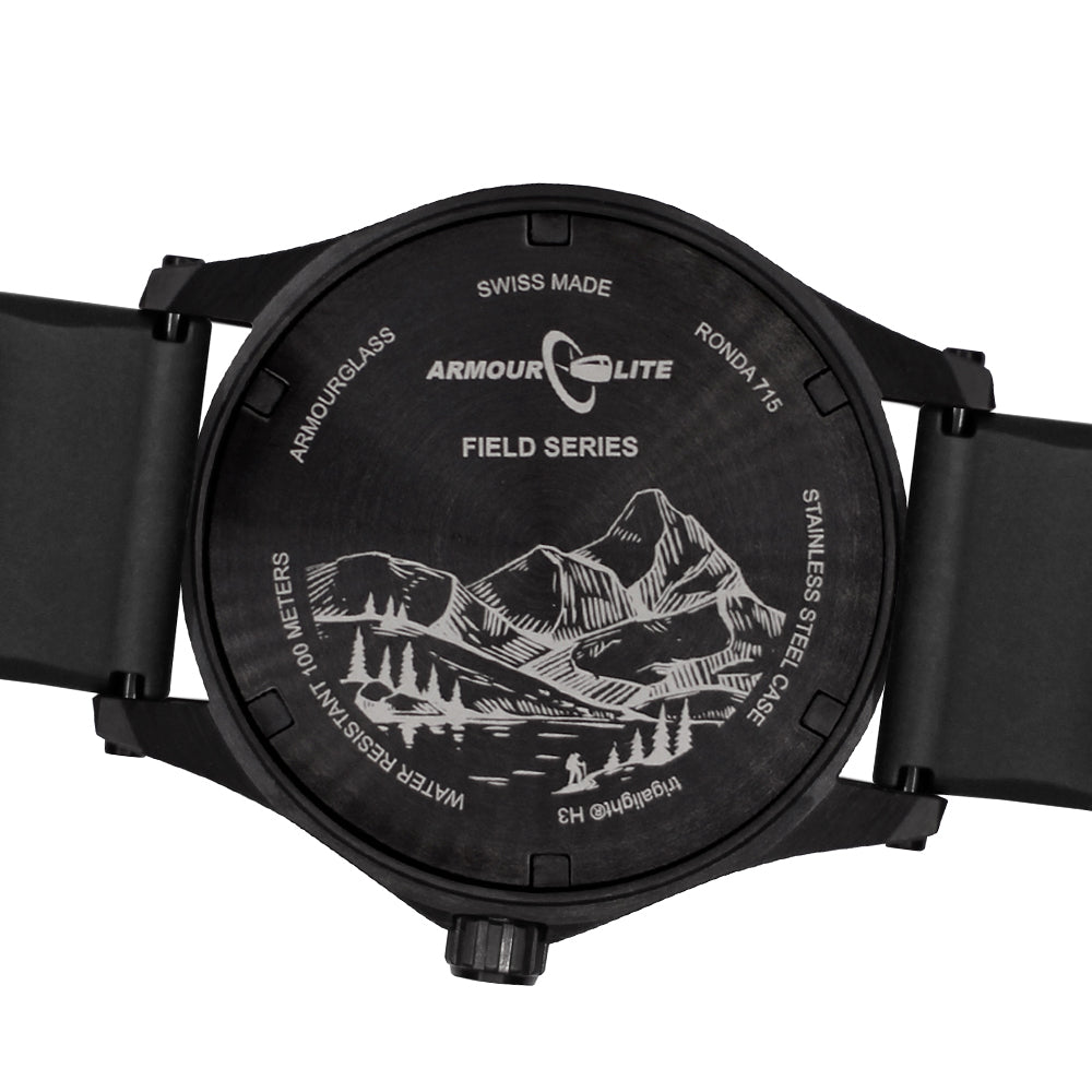 ArmourLite Field Series AL135 Swiss Made Tritium Illuminated Watch with Shatterproof Armourglass