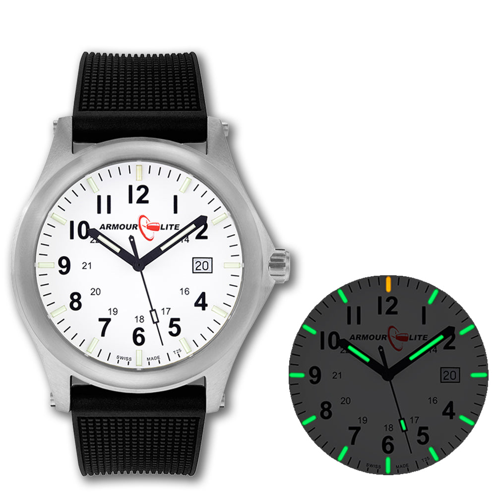 ArmourLite Field Series AL136 Swiss Made Tritium Illuminated Watch with Shatterproof Armourglass
