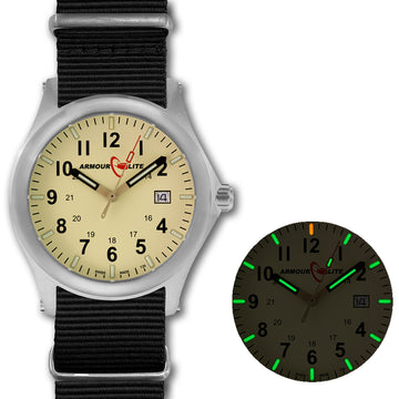 ArmourLite Field Series AL142 Swiss Made Tritium Illuminated Watch with Shatterproof Armourglass