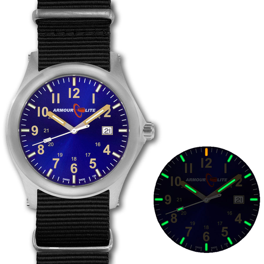 ArmourLite Field Series AL143 Swiss Made Tritium Illuminated Watch with Shatterproof Armourglass