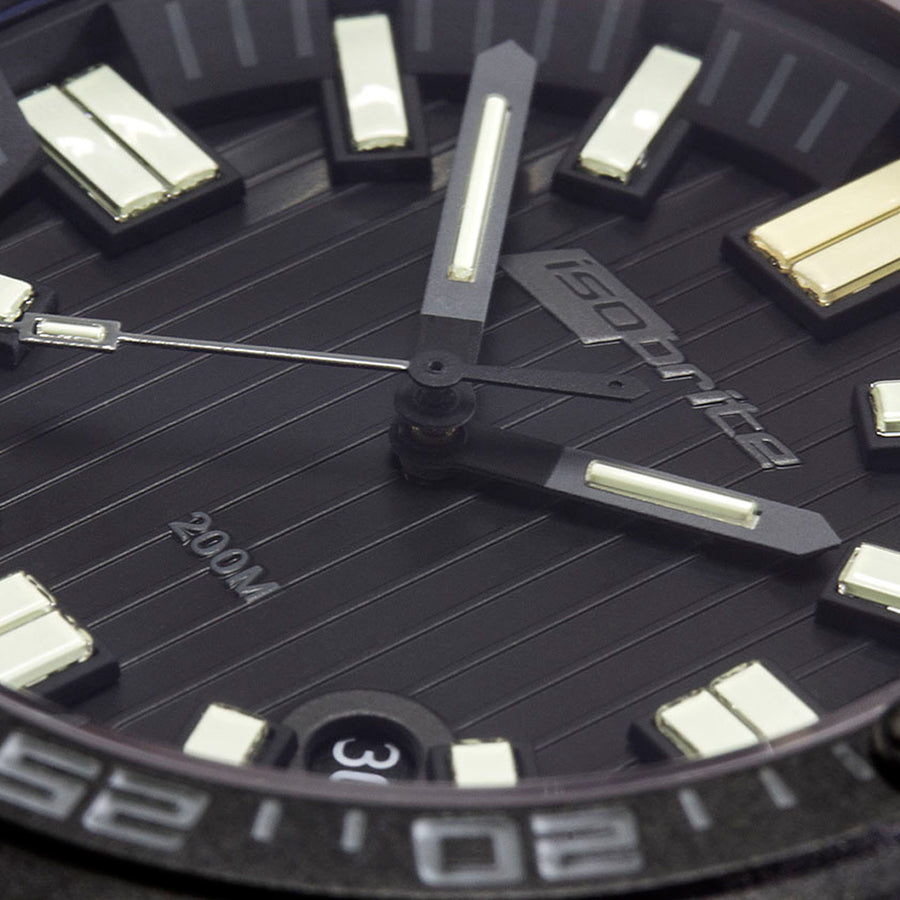 Isobrite ISO3003 Afterburner Black T100 Tritium Illuminated Watch