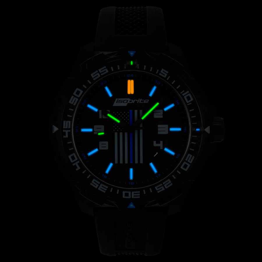 Isobrite ISO3005 Law Enforcement Limited Edition T100 Tritium Illuminated Watch (comes with 3 bands)