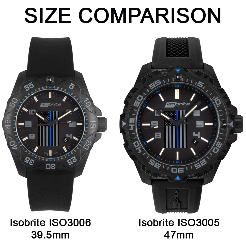 Isobrite ISO3006 Law Enforcement 39.5mm Midsize Limited Edition T100 Tritium Illuminated Watch