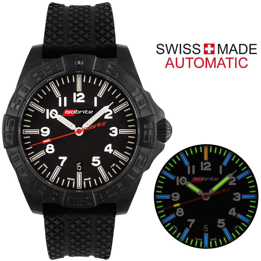 Isobrite ISO722 Swiss Made Automatic with 64 x T100 Tritium Markers